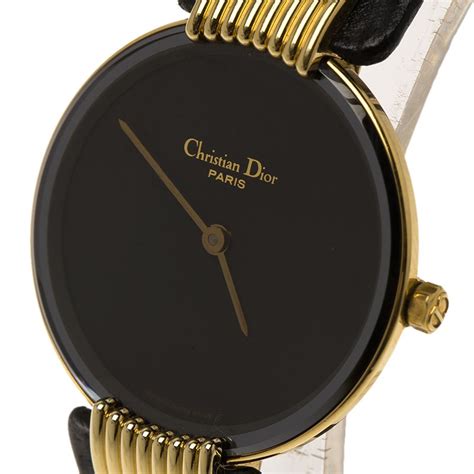 christian dior gold uhr